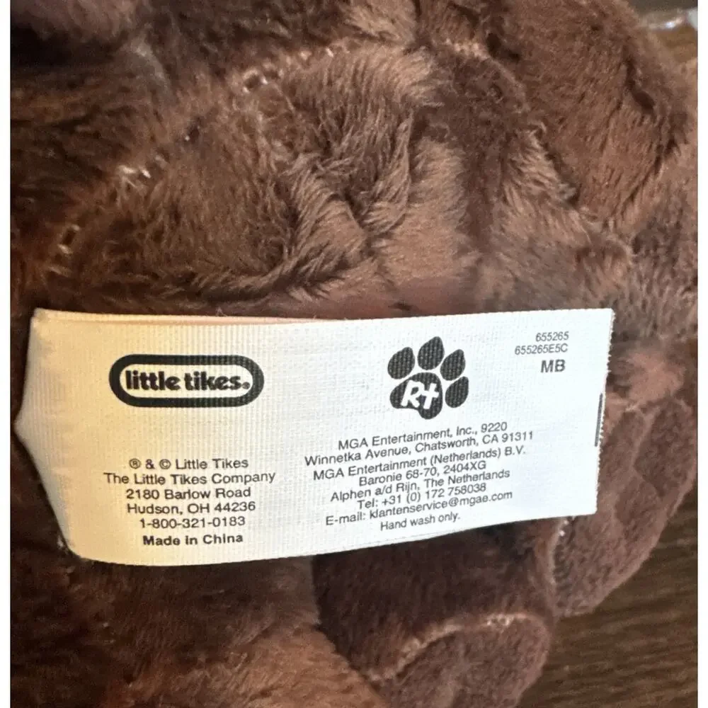 Little Tikes Rescue Tales RT Puppy Dog Plush Chocolate Lab Pup Stuffed Toy 10”